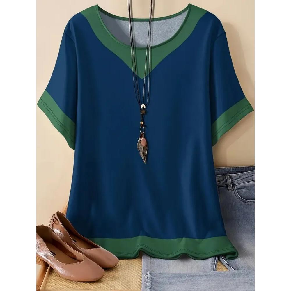 Daily Simple Women's Top Fashion Versatile Short Sleeve Casual Loose T-Shirts Women’s