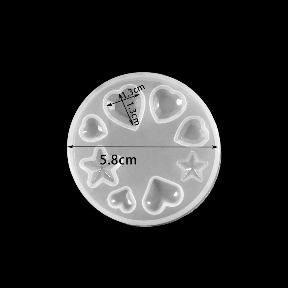 1 Stück Silikonform Halbkugel Oblate Cabochon Anhänger Harz Silikonform Handgefertigtes Werkzeug Epoxidharz Formen Schmuckherstellung