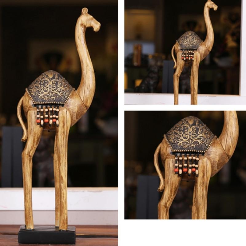 Kamelfiguren Harzkamelstatuen Tierfiguren Tischornament für Büro Zuhause Schreibtischdekorationen Sammlerstücke