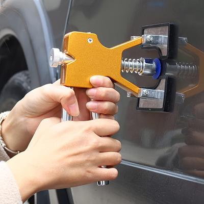 Auto Dent Removal Kit - Paintless Auto Body Repair Kit with Manual Dent Puller, Suction Cups and Plugs for Minor Dent and Hail Damage