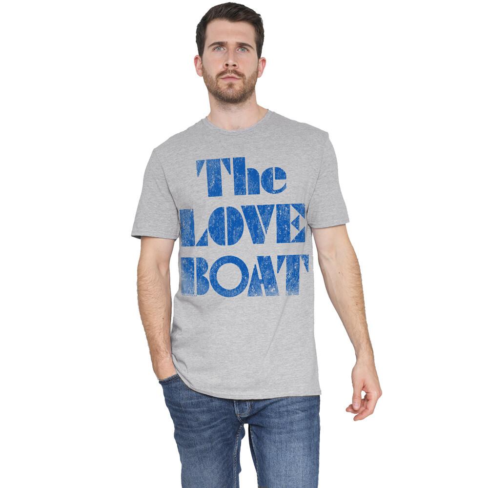 Love Boat Distressed T-Shirt S-2XL, Heather Gray Unisex T-Shirt M