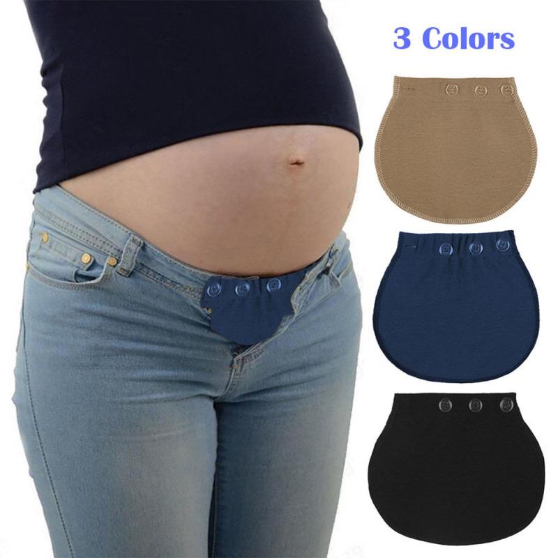 Buy Adjustable Maternity Waistband Elastic Extender Soft Pants Belt Extension Buckle for Women