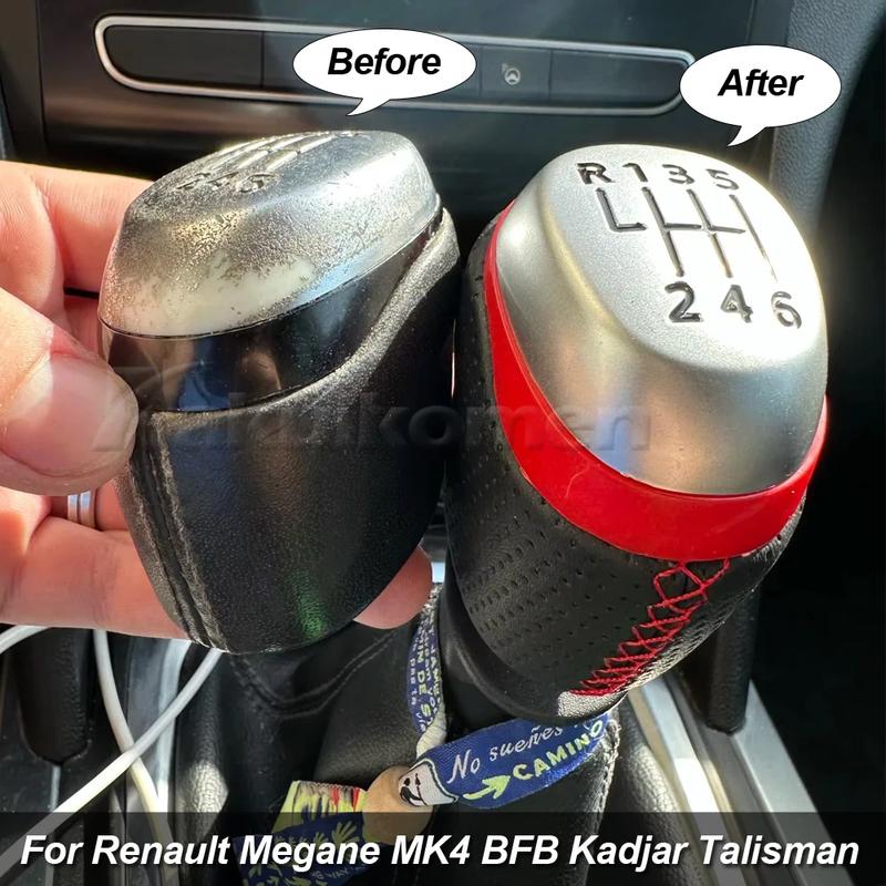 Manual 5/6 Speed Gear Shift Knob For Renault Megane IV MK4 BFB Kadjar Talisman 2015-2022 Shifter Lever Stick Handball 328654845R