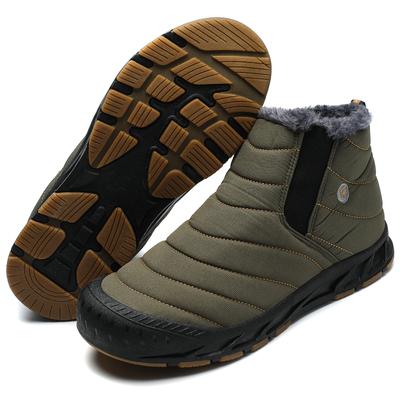 Herren Schneeschuhe Winter Samt verdickt warme Baumwollschuhe Herren- und Damen Outdoor Schneeschuhe kurze Stiefel ein Pedal