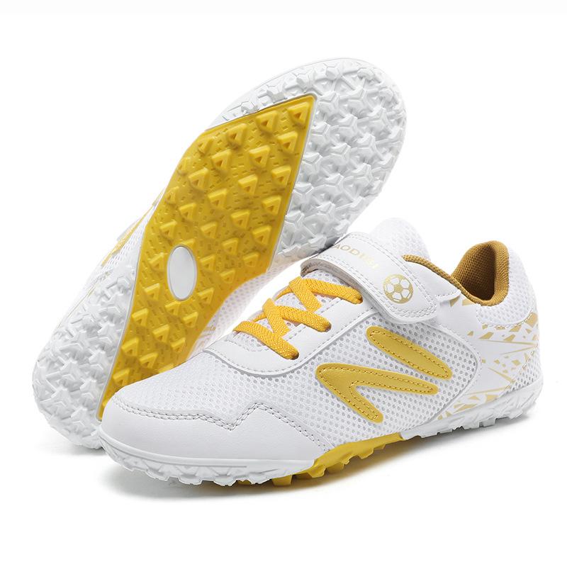 New children's football shoes lace-free low-top broken nails student game sports shoes youth anti-skid training shoes