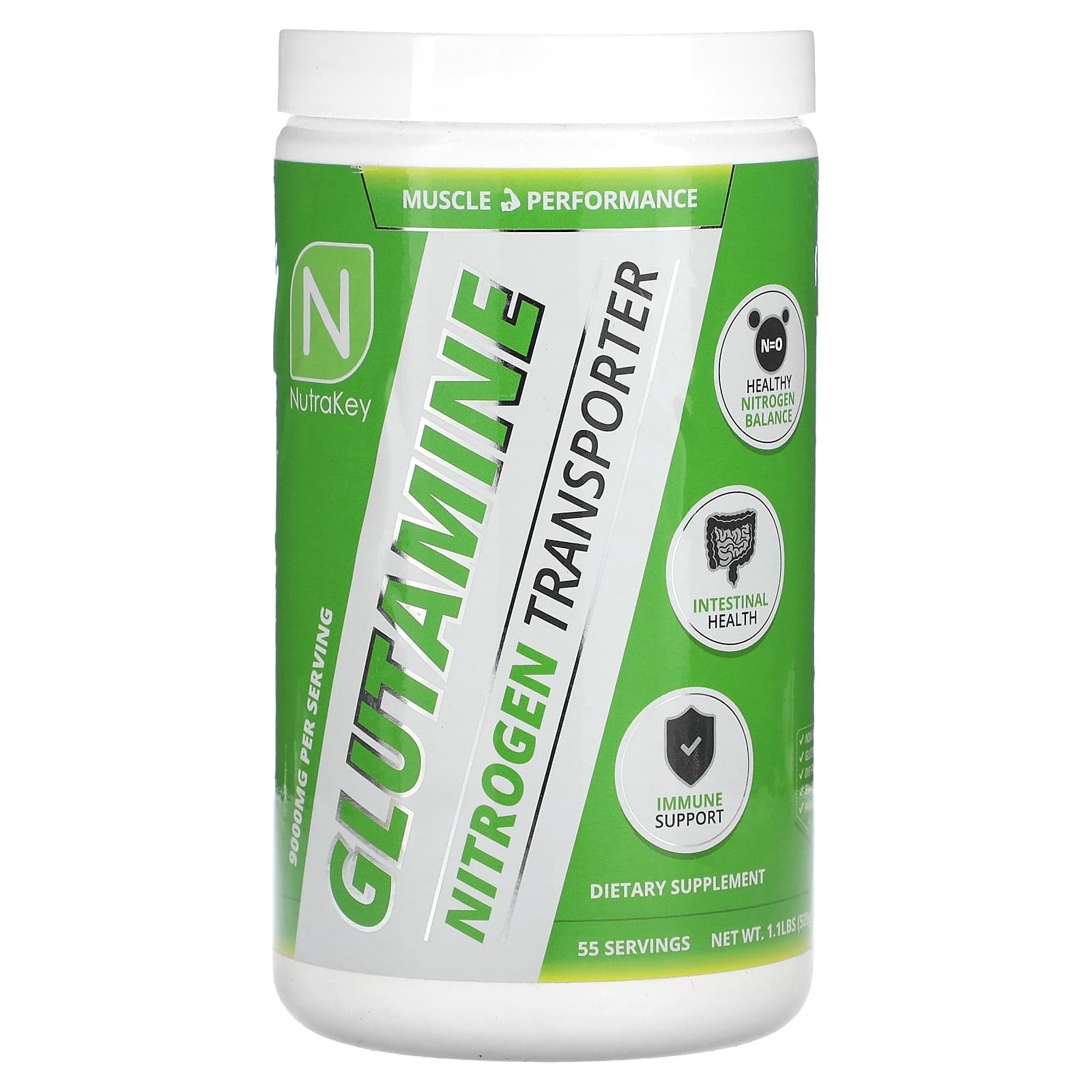 

Nutrakey, Glutamine, 1.1 lb (500 g)
