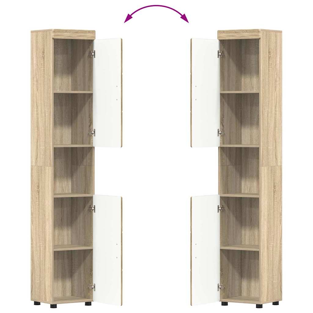Bathroom Furniture Set TULUM 3 Pcs. Sonoma Oak 60 X 34 X 63 Cm