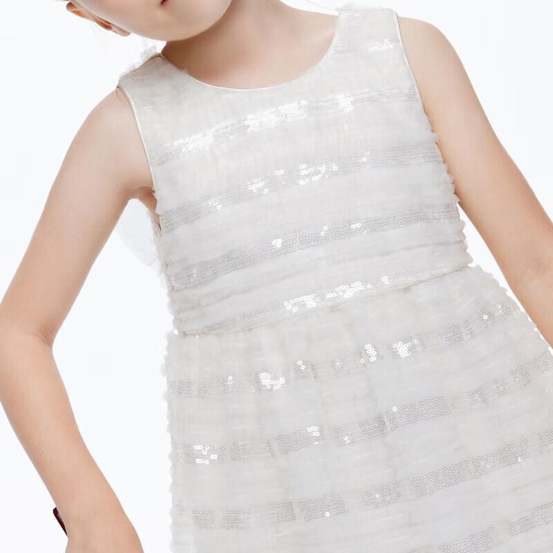 little MO&Co. Girls' Sequin Sleeveless Party Dress