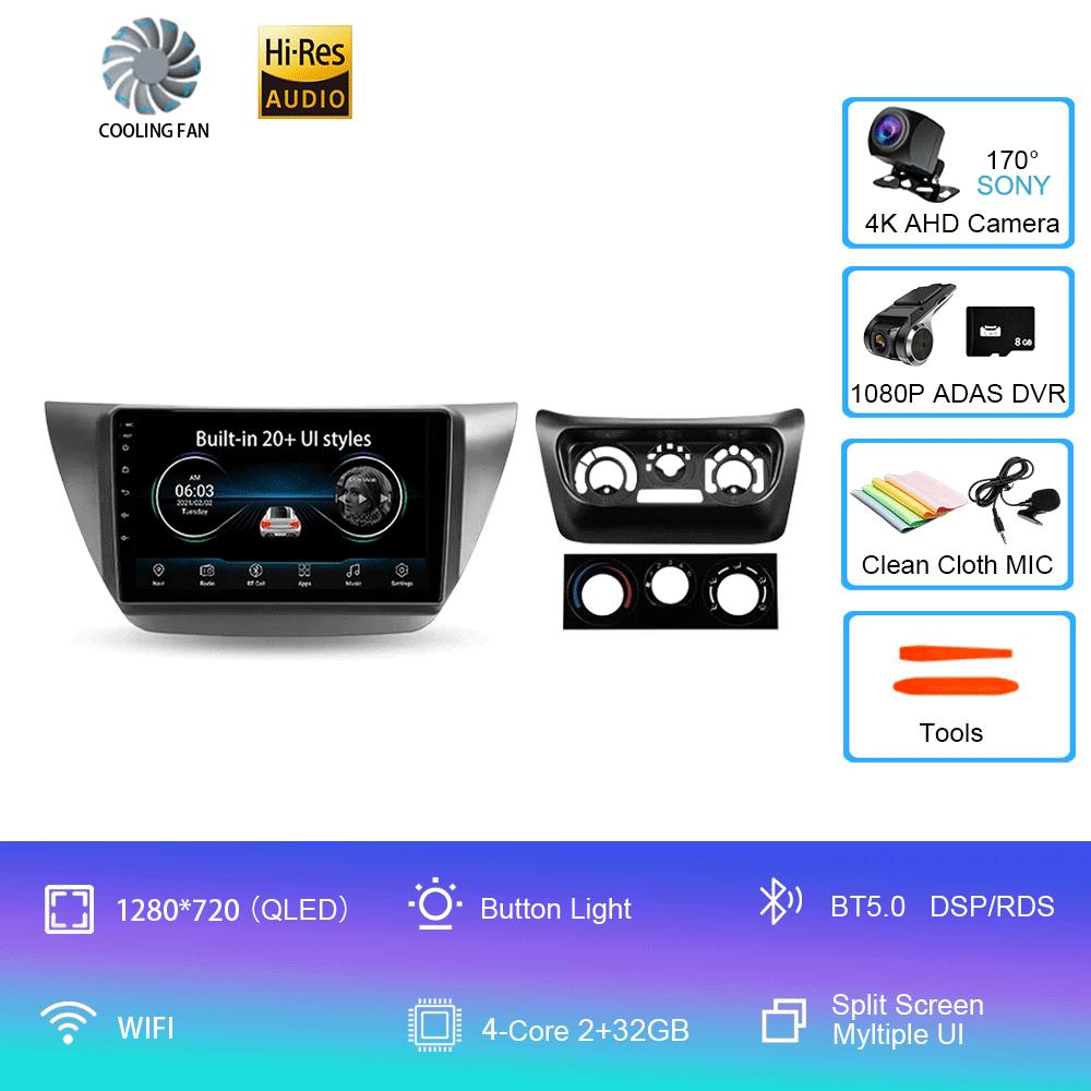 Android 14 Car radio For Mitsubishi Lancer 9 CS 2000 - 2010 Multimedia Video Player Stereo Navigation GPS No 2din 2 din dvd