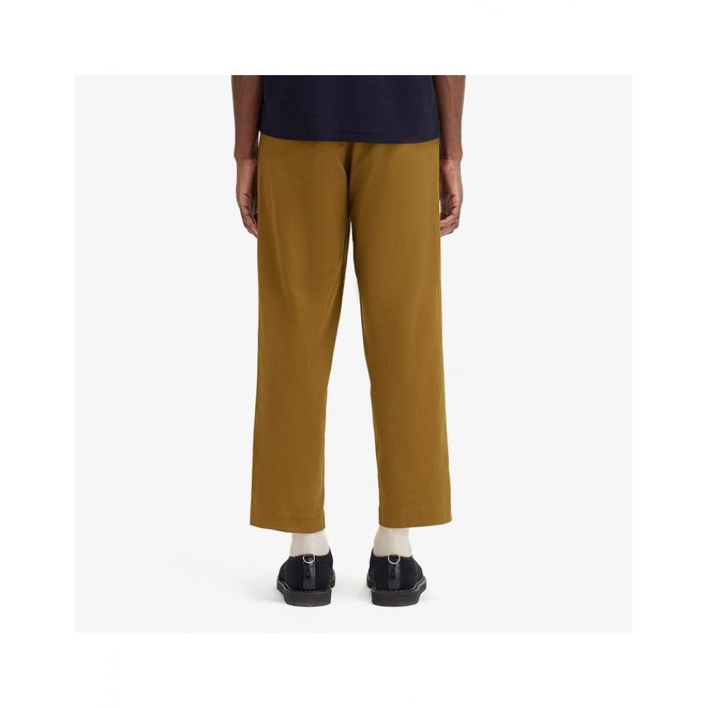 Fred Perry Straight Leg Twill Trousers Shaded Stone Afpm243t512 P96
