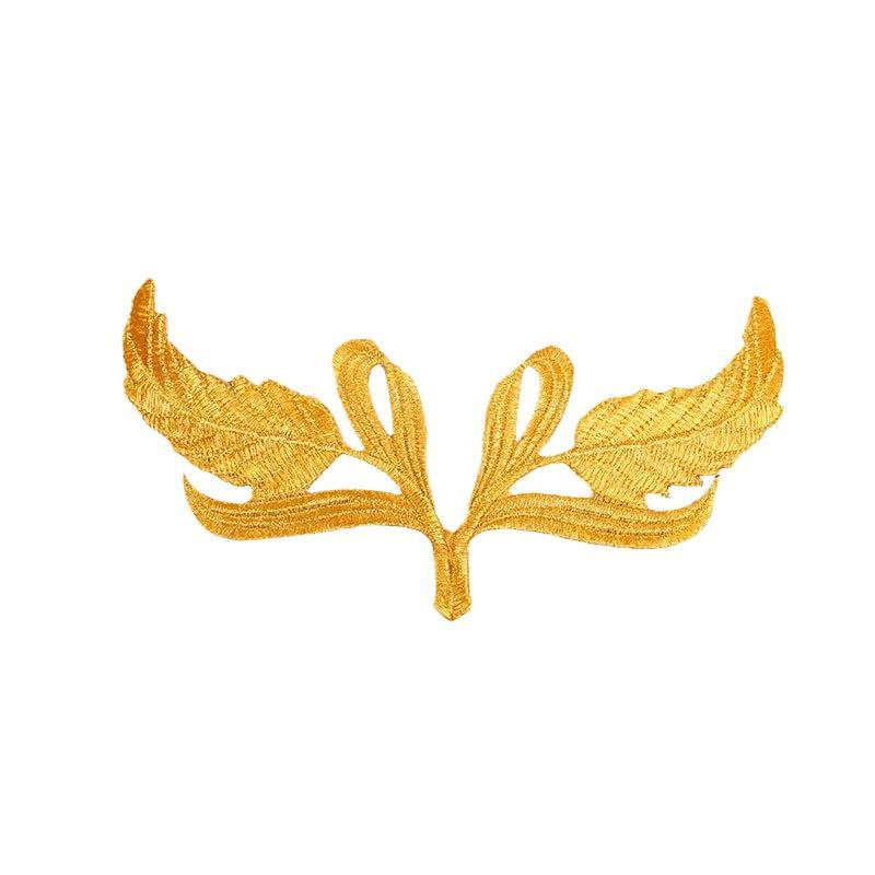 Gold Thread Auspicious Cloud Embroidered Iron-On Patch for Cosplay Costumes
