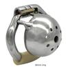 Ergonomické zařízení na mužskou cudnost Stealth Lock z nerezové oceli, klec na penis, zámek na penis, kroužek na penis, pás cudnosti, S077