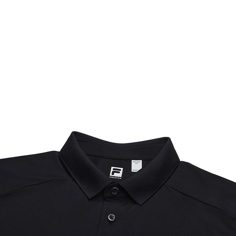 Fila Tennis Simple Casual Sports Comfortable Knitted Short Sleeve Grand Slam Polo Shirt Men Tops Royal-Blue A11M533138F-NV