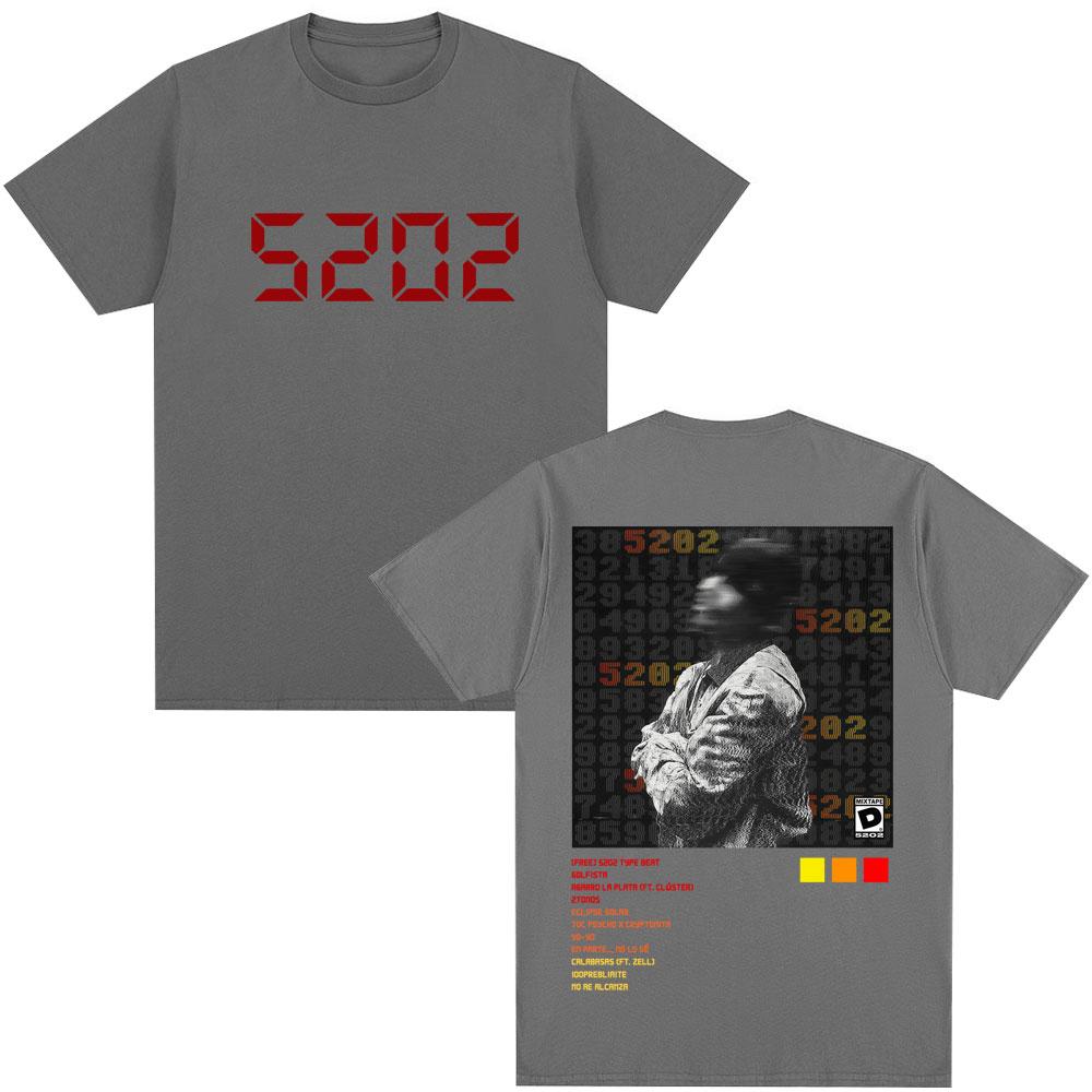 Rapper Duki 5202 MIXTAPE Retro T-shirt for Men and Women Hip-hop Gothic, Extra-large Summer Print 100% Pure Cotton T-shirt