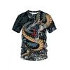 Men's Fashion 3D Printed Men's T-Shirt Round Neck Short Sleeve Trendy Street Wear