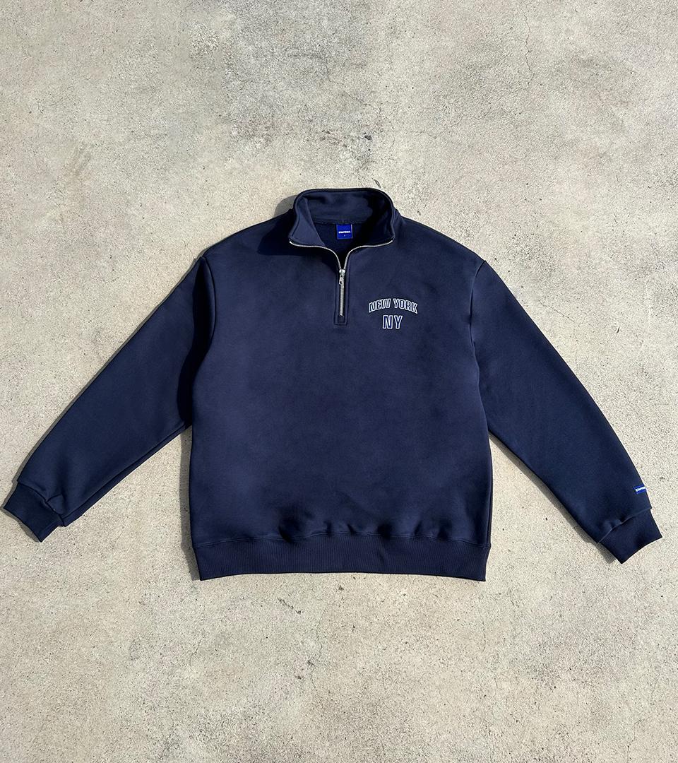 Step Only New York Half Zip-Up (Navy) Navy/0 (Small)