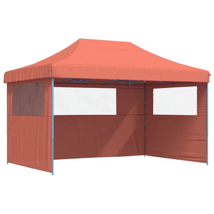 VidaXL Tente de réception pliable escamotable avec 3 parois latérales, tente, tente à auvent, auvent de gazebo 4004973