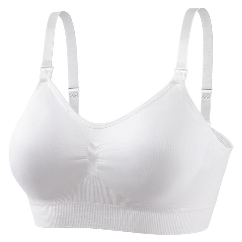 Seamless Plus Size Nursing Bra - Adjustable Front Buckle, Push-up, Postpartum, for Pregnant Women