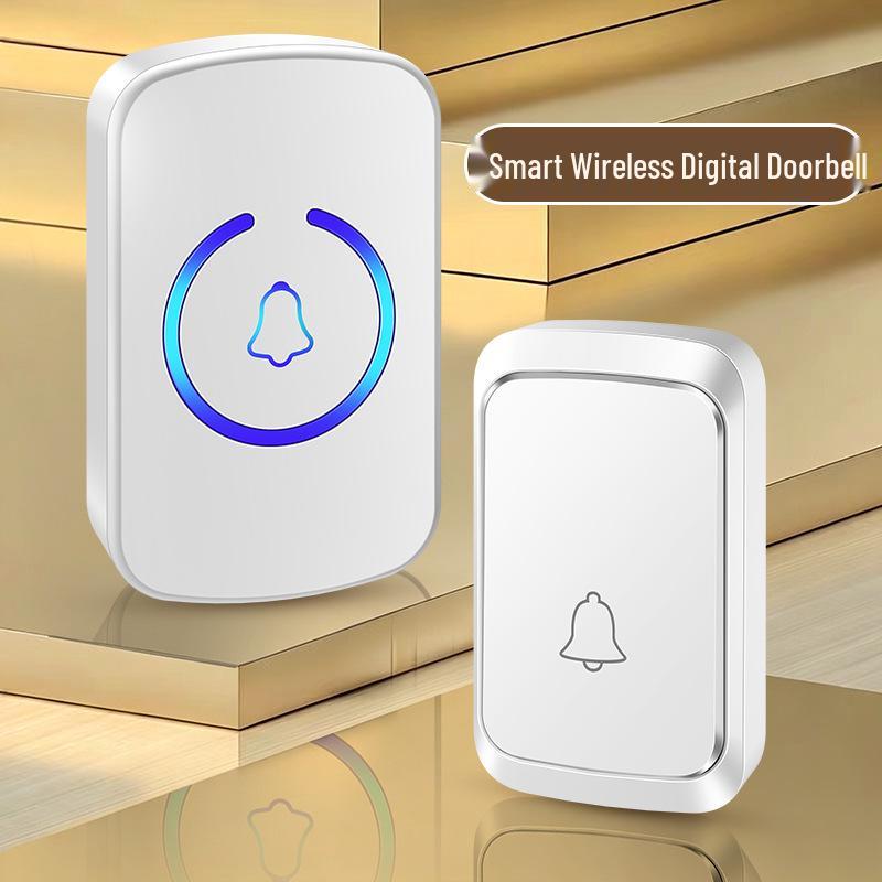 Wireless Waterproof Electronic Doorbell with DC Plug-in and Remote Control for Cross-border E-commerce