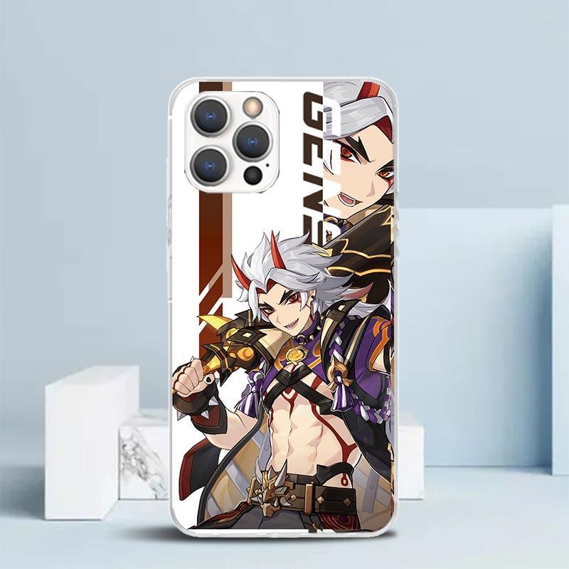 

Чехол для телефона Genshin Impact в стиле аниме для IPhone 16 17 Air 16E 15 14 Plus 13 Mini 12 11 Pro Max 7 8 + SE 2020 Мягкая задняя крышка из ТПУ 16 1 iPhone 15 Plus