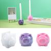 Gypsum Candlestick Silicone Mold Lovely Pig Candle Base Mould Animal Shape Candle Holder Mold Home Decoration Mould