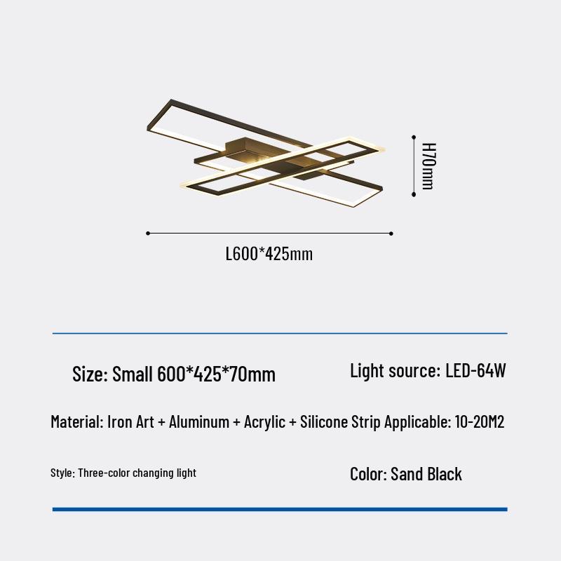 Smart LED Nordic Minimalist Ceiling Light for Living Room, Bedroom, and Hallway