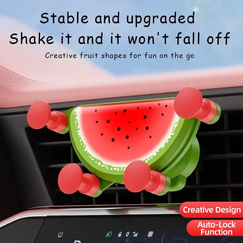 Cartoon Universal Gravity Car Phone Holder Air Vent Clip Mount Auto GPS Stand Compatible with iPhone Xiaomi And Smartphones