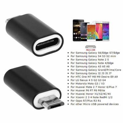 2 Pack USB 3.1 Type C Female To Micro USB Male Adapter Converter Connector USB-C