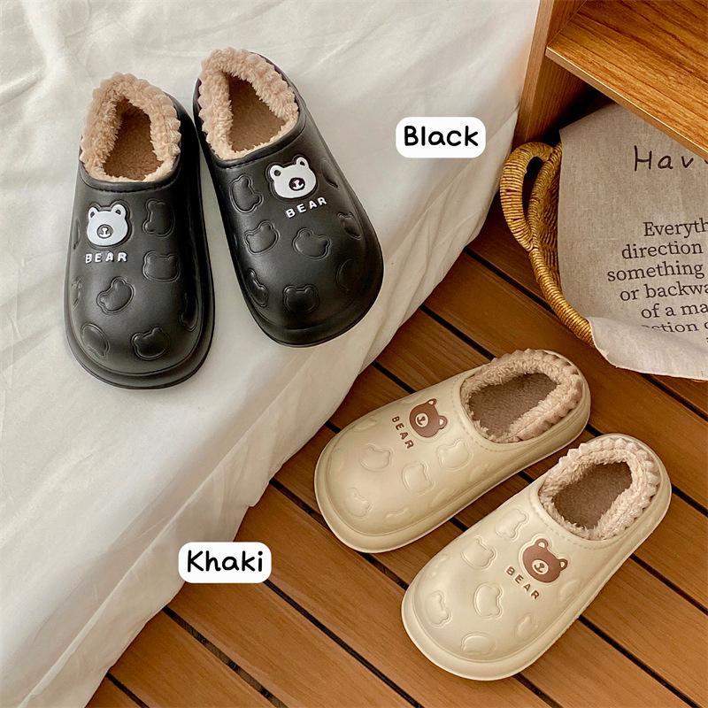 Waterproof Cotton Slippers for Women In Winter Suitable for Indoor and Outdoor Wear Warm and Plush