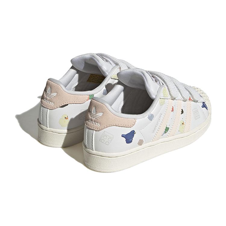 adidas LEGO x Superstar CF J Bricks And Figurine - White Wonder Quartz Kids Sneakers Footwear-White Core-White IF2202