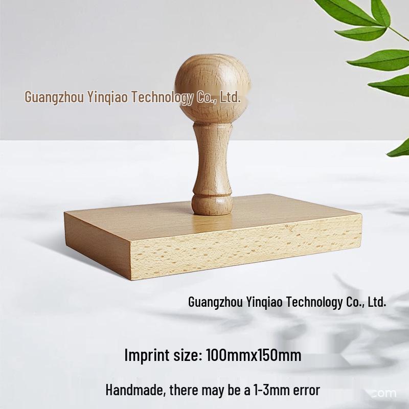 Custom DIY Wooden Rubber Stamp for Engraving and Journal Design