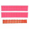 2pcs Non-Stick Surface Fondant Mold DIY Crafting Picket Fence Mold Silicone Cake Mold  Baking