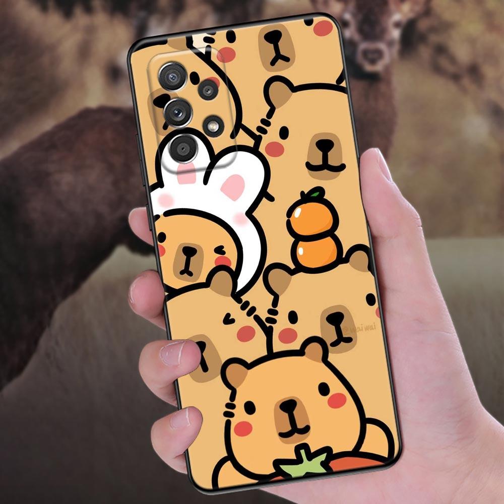 Capybara Niedliche Handyhülle Für Samsung Galaxy A57 A56 A37 A55 A36 A26 A54 A52 A35 A34 A25 A17 A16 A15 A07 A06 Weiche Silikonhülle