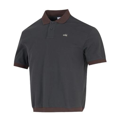 Nike Мужская тяжелая футболка-поло Life HV0885-060 EU S чёрный