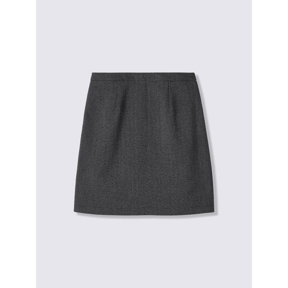 Gu By Uniqlo Box Pleated Skirt  Tweedy  Mn