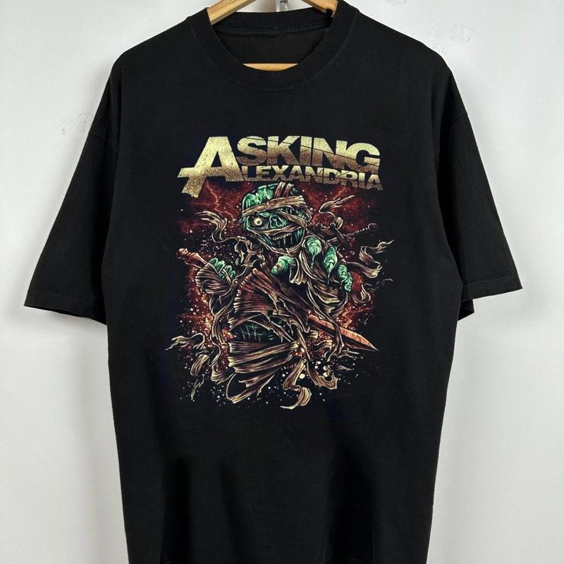 Vintage Asking Alexandria Band The Black S 5xl T Shirt Pp136