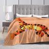 Tigger Winnie the Pooh Blankets  Fleece Vintage Warm Throw Blankets for Home Restaurant  Winter