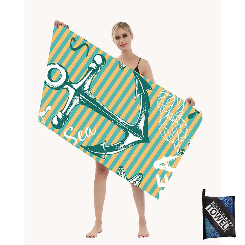 Mikrofaser Strandtuch-Sandfreie Handtücher sind Schnelltrocknend Leicht Super Saugfähig-Perfekte Pool Reise Kreuzfahrt Camping Essentials
