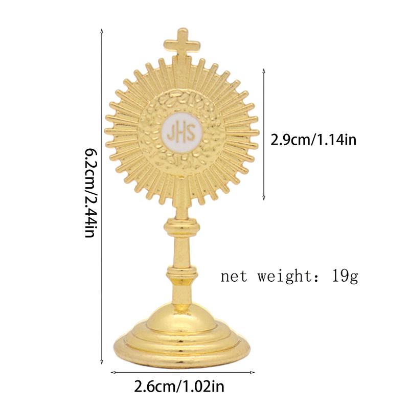 1Pc Catholic Christian Cross Jesus Figurine Communion Prayer Statue For Home Table Decoration Cross Figurine Religion Gift
