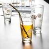 1 pezzo INS Stampa Tazza Trasparente Fiore di Libbra Tazza di Vetro Stile Nordico Colazione Latte Succo di Vetro Resistente Al Calore Caffè Tè Tazza di Acqua
