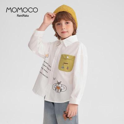 MOMOCO Boys' Long-Sleeve Fashion Shirt