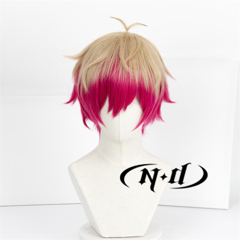 ND Alexis Ness Perruques Cosplay BLEU Anime LOCK Le Magicien Cosplay Cheveux Magentas Perruques pour Anime Comic Con Coser Halloween Synthétique One Size&BLUE LOCK beige