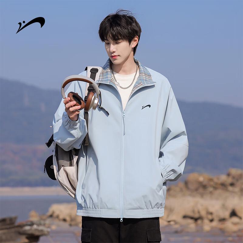 Мужская повседневная куртка Guirenniao в ретро-стиле с цветовыми блоками и клеткой XL