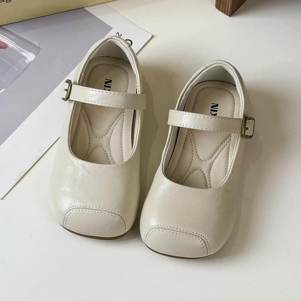 Princess shoes girls leather shoes summer children's single shoes little girl Doudou shoes shallow mouth girls shoes foreign soft sole shoes