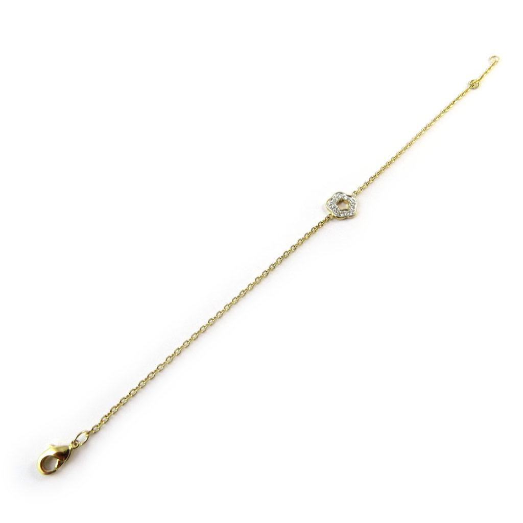 Les Trésors De Lily [G1255] - Bracelet Plaqué or 'Déesse' blanc