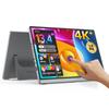 Miuniu M13UT Mobile 4K Touch 3840x2400 sRGB Color AG Matte IGZO 500 Nits High USB Standard Metal VESA Portable Freestanding Stand Monitor, Screen,