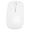 Wireless USB Mouse Rechargeable Low Noise Wireless Computer Mouse for Work Study Leisure Time White