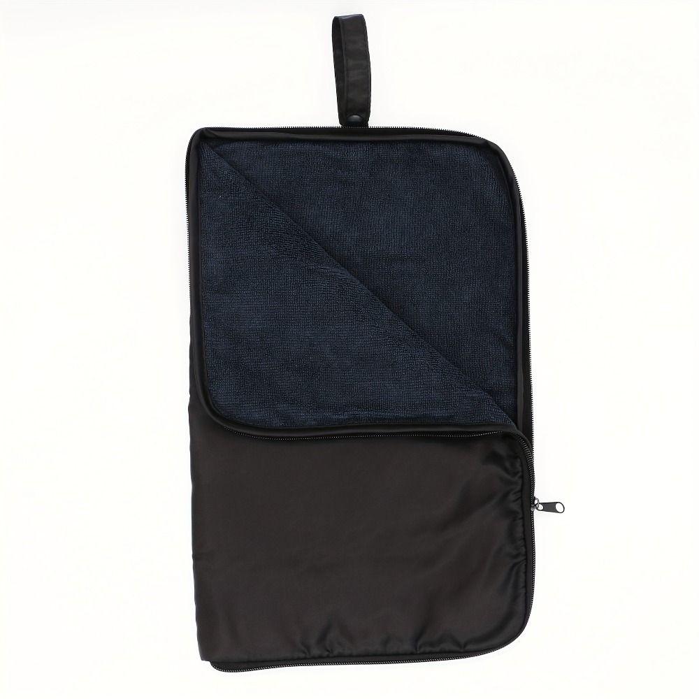 Solid Color Towel Wet Bag Snap Handle Pool Foot Cleaning Cloths Swimming Suit Pouch Swimming