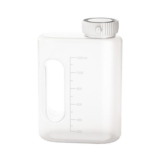 

Контейнер для бобов с эргономичными ручками Прозрачный видимый Портативный контейнер для еды Банка для точного хранения ингредиентов белый