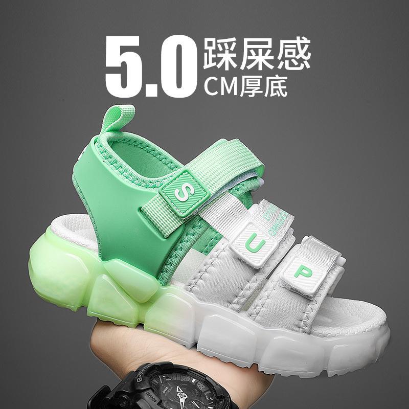 

Детские сандалии для мальчиков 2025 лето новые мальчиковые нескользящие сандалии для пляжа с мягкой подошвой для детей среднего и старшего возраста лето ученики начальной школы 39